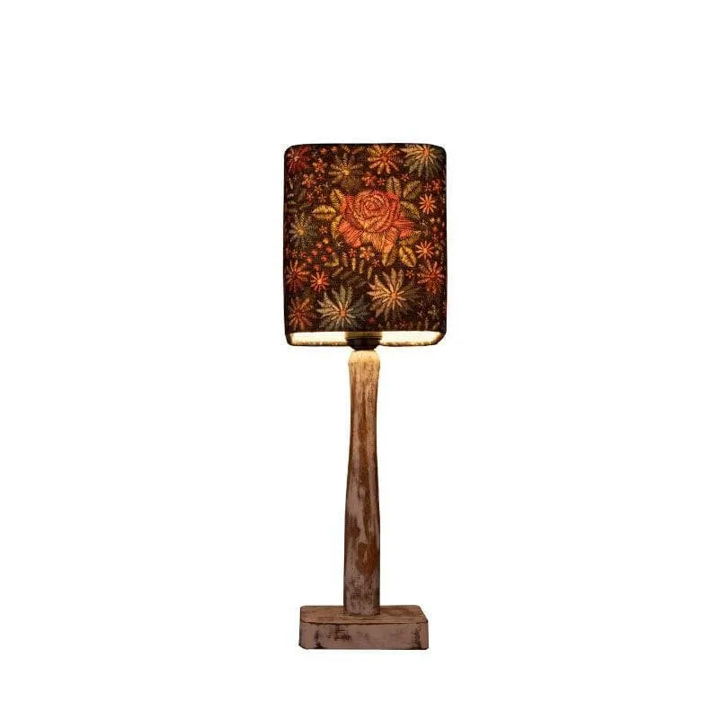 Psychedelic Trance With Distress Stand Fabric Table Lamp - Multicolor media 4