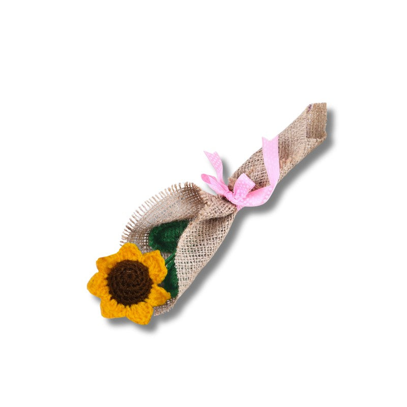 Crochet Handmade Sunflower Bouquet - Yellow media 4