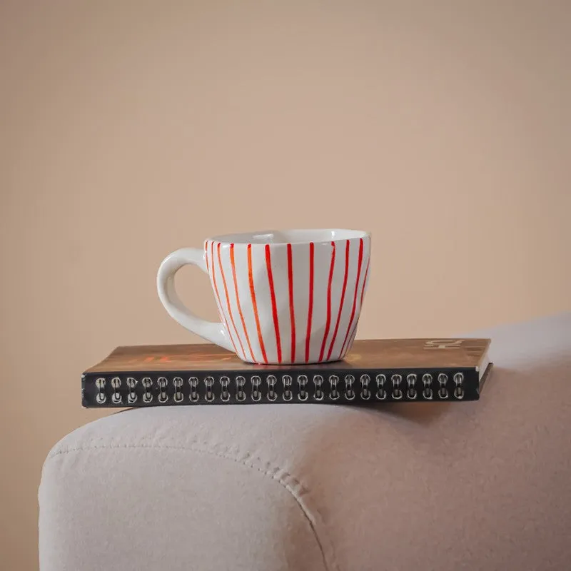 Calm Ceramic Tea Cup (240 mL Each) - Set Of Two media 5