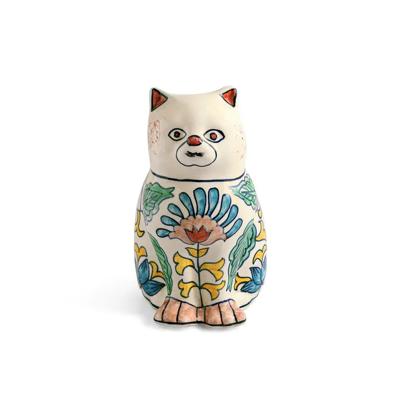 Garden Cat Ceramic Handpainted Showpiece media 3