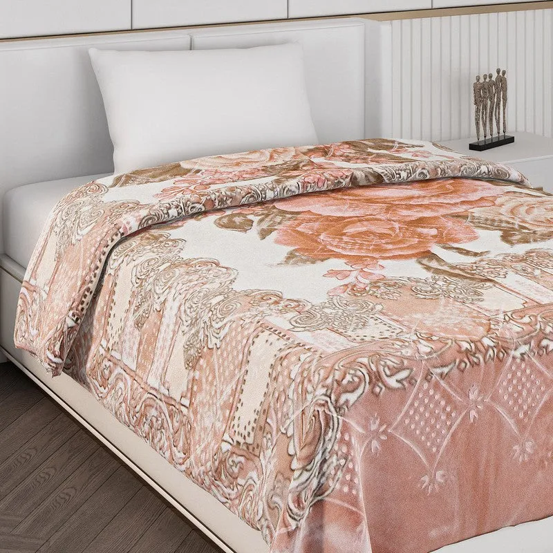 Monte Carlo Blush Blossom Blanket (Peach) - 1000 GSM media 5