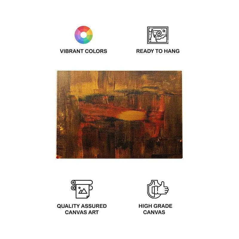 Rusty Abstract Canvas Wall Painting - Gallery Wrap media 4