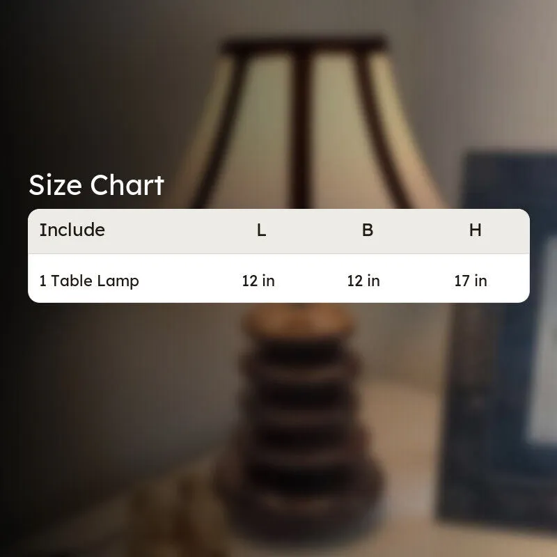 Lunorix Cotton Table Lamp With Wooden Base - White media 9