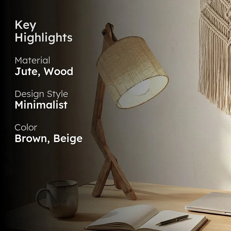 Juste Jute Table Lamp - Brown,Beige media 2