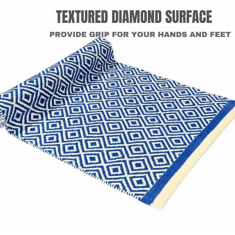 Earthica Cotton Runner Rug - Dark Blue media 5