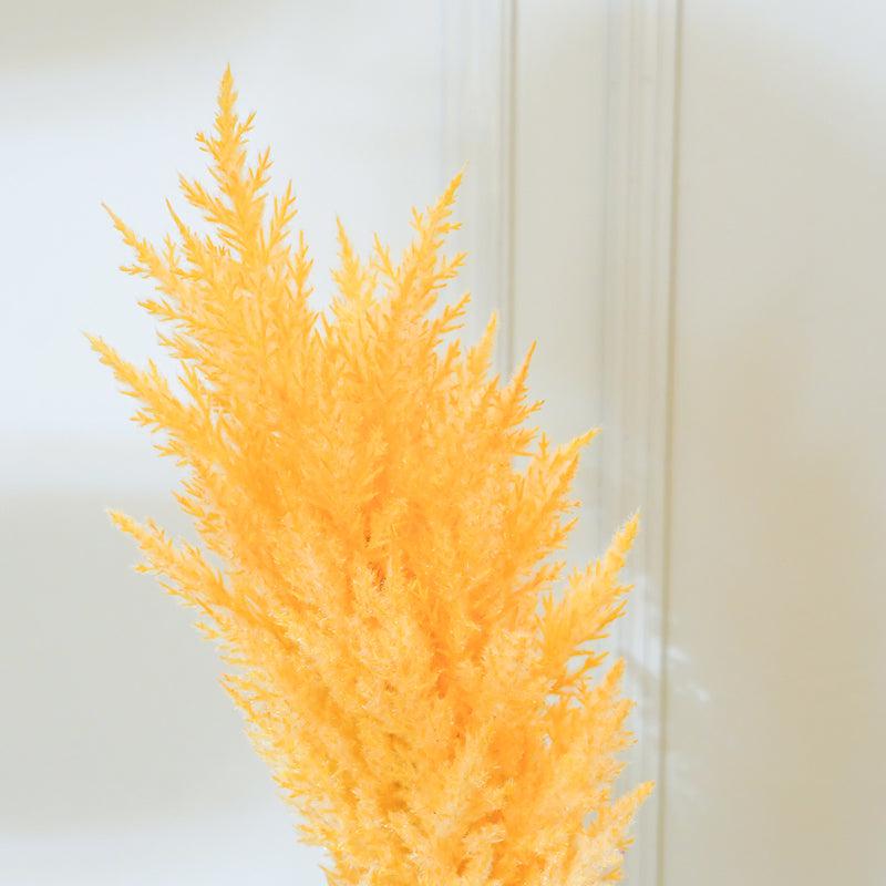 Faux Cortaderia Pampas Flower Stick (Yellow) - 45 CM media 4