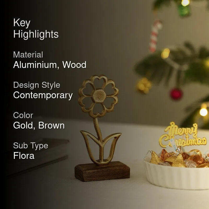 Daisy Aluminum Glow Table Showpiece media 2