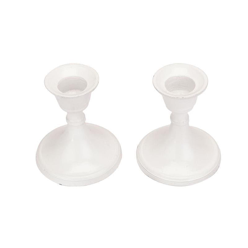 Gale Candle Holder (White) - Set Of Two media 4