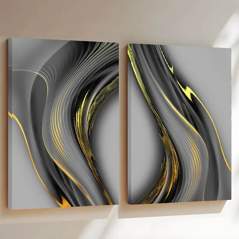 Ulric Cotton Canvas Wall Art - Set Of Two media 3