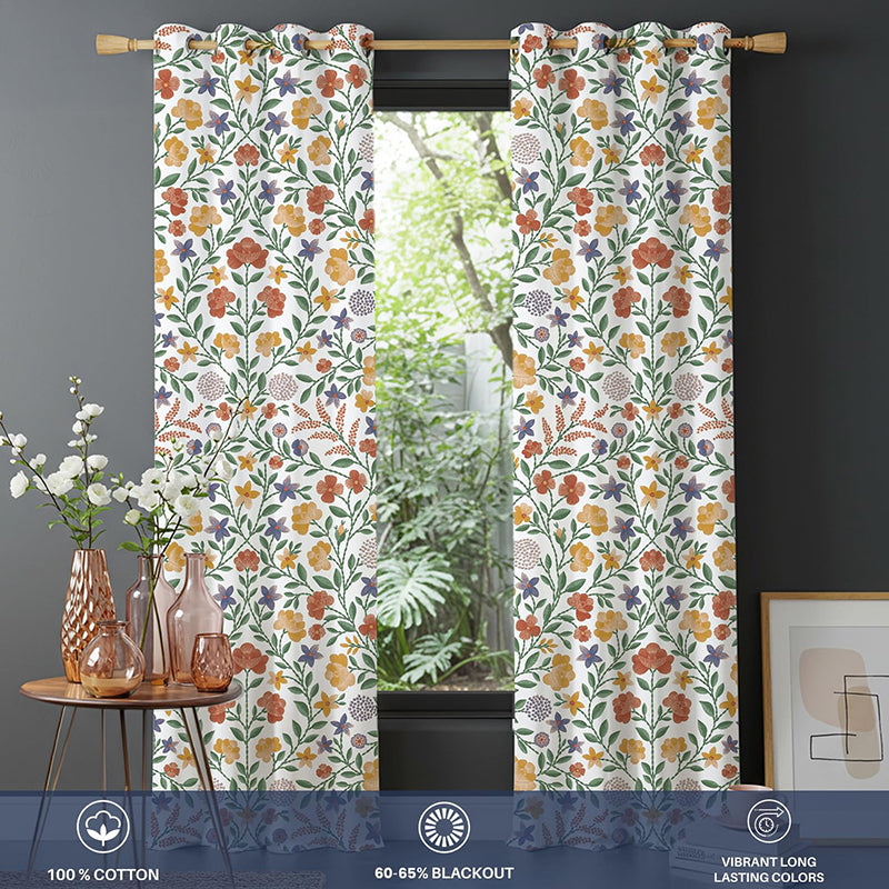 Urban Space Vasant Semi Sheer Curtain - Set Of Two media 5