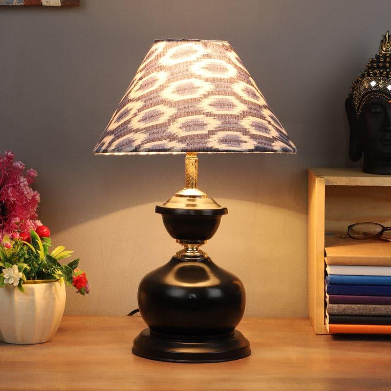 Lois Aira Fabric Table Lamp - Blue,White