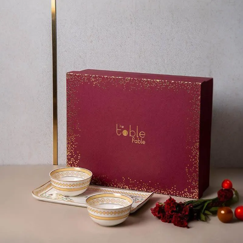 Hridi Bowl & Tray Gift Box - Set Of Three media 4