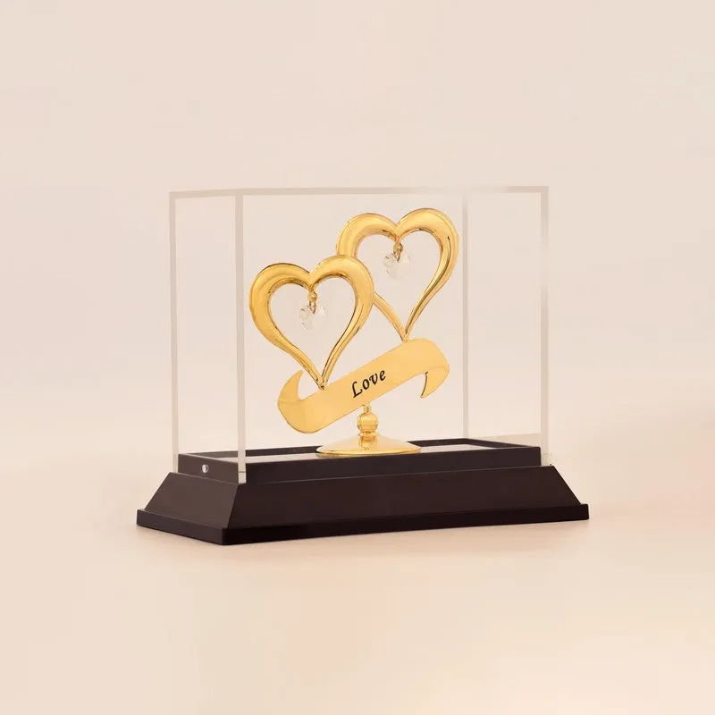 Together Forever Love 24K Gold Plated Mild Steel Showpiece media 3