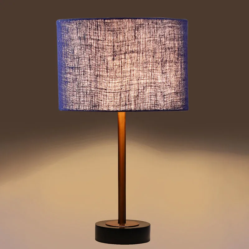 Sienna I Rodin Wooden Table Lamp - Blue,Copper,Black media 6