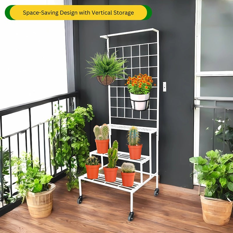 Graziana Tiered Planter Stand - White media 5