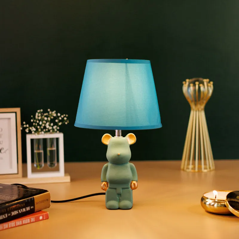 Dear Bear Ceramic Table Lamp - Blue,Gold media 7