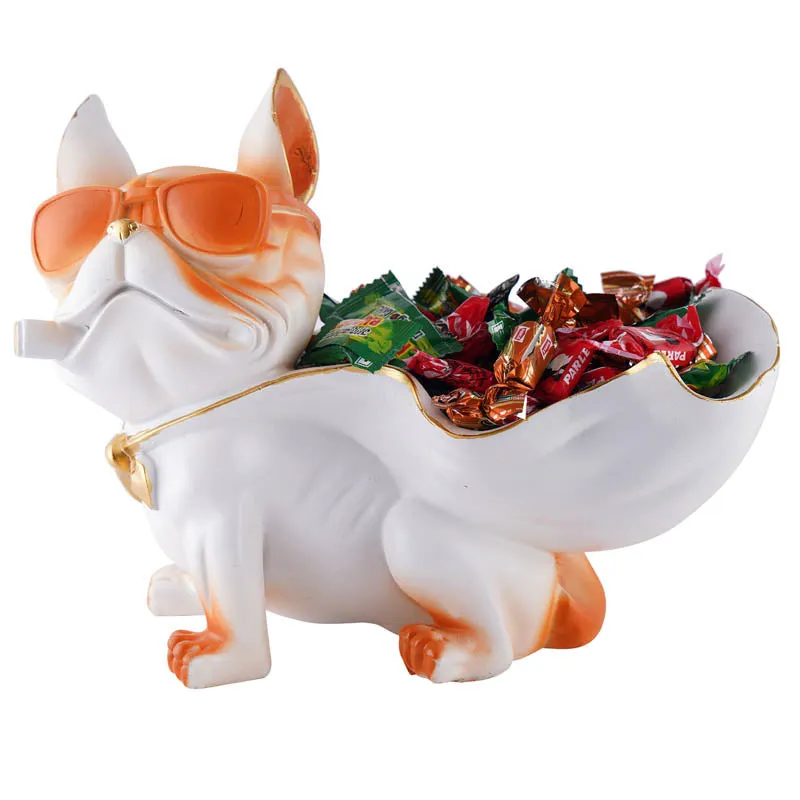 Sir Barks-a-lot Painted Polyresin Show Piece - White media 3
