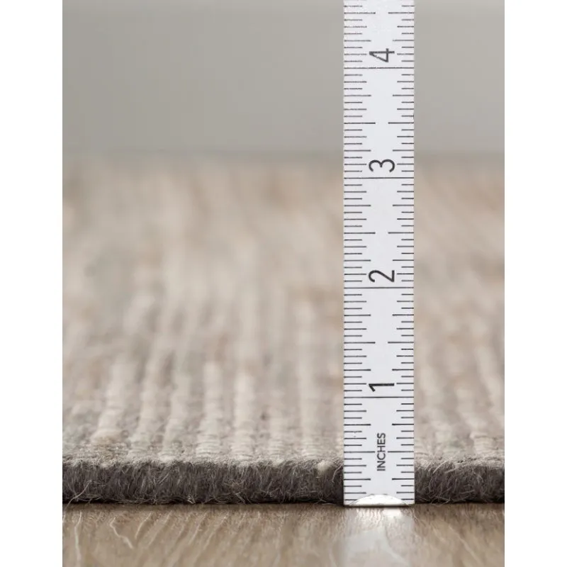 Lasumi Hand Woven Wool Rug - Dark Grey media 8
