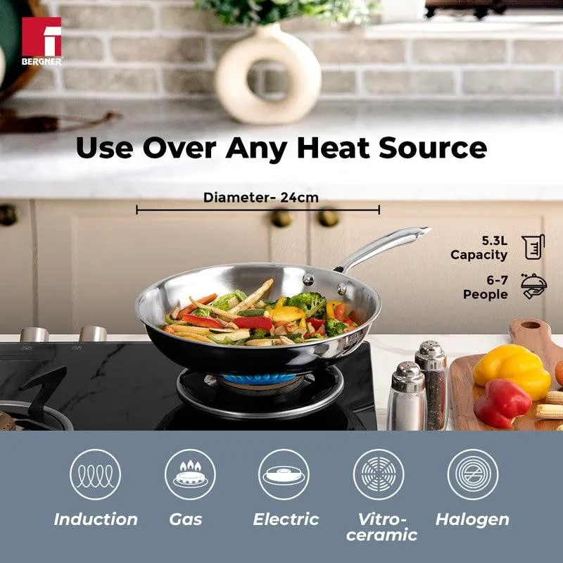 Bergner Induction Safe Frying Pan - 10 Inches media 4