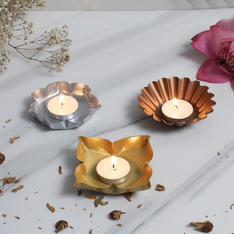 LustrePod Tealight Candle Holder - Set Of Three