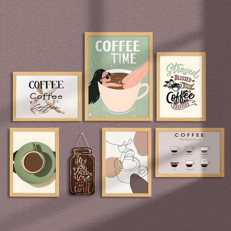 Caffeinated Wall Art - Set Of Seven media 4