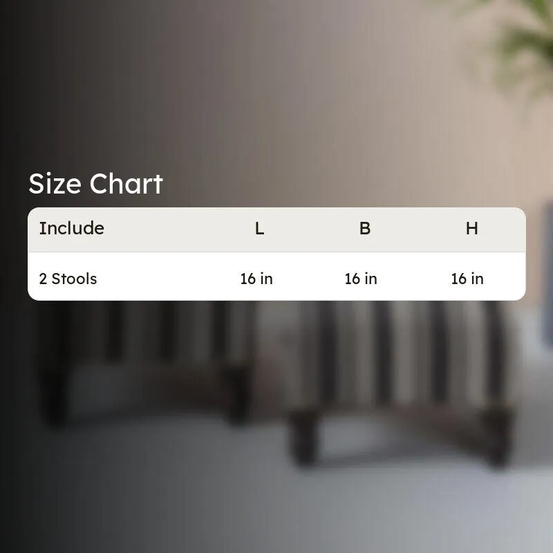 Hola Wooden Stool - Set Of Two media 8