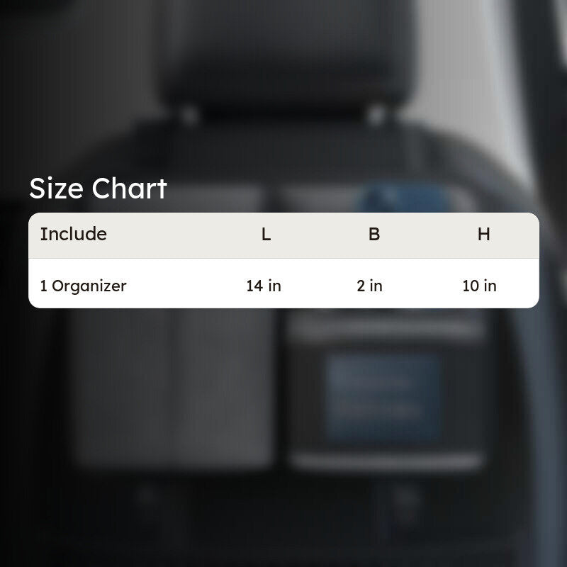 Seat Neat Oxford Fabric Car Seat Organizer - Light Grey media 10