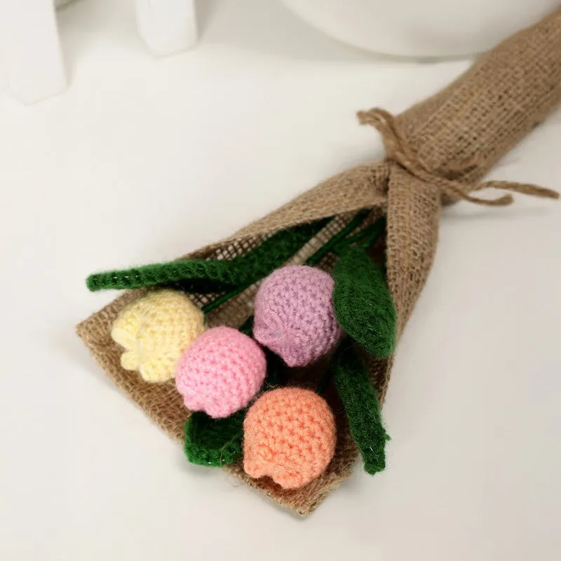 Crochet Handmade Tulip Magic Bouquet - Set Of Four media 6