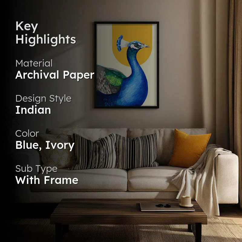 Mayura Halo Archival Paper Wall Art With Frame media 2