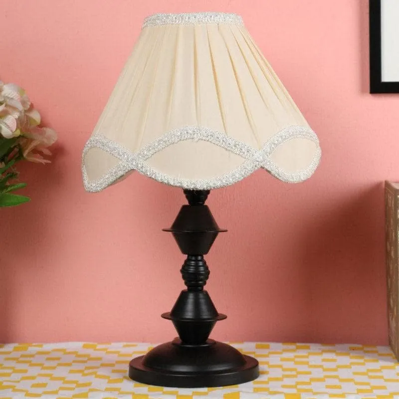 Margot Jora Fabric Table Lamp - Ivory media 2