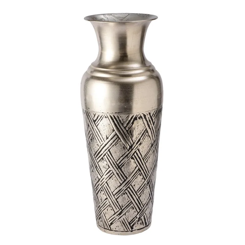 Ornique Iron Floor Vase - Silver media 3