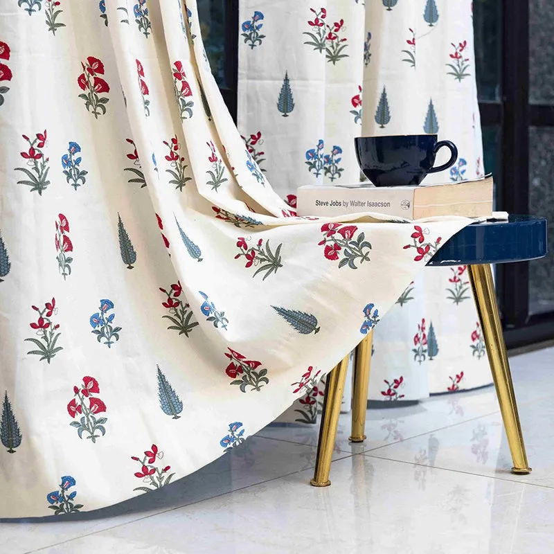 Urban Space High Garden Curtain (Red) - Set Of Two media 1
