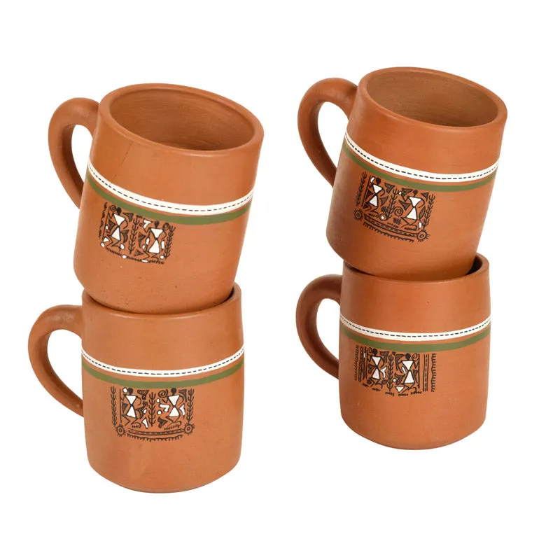 Ameya Terracotta Tea Cup (150 mL Each) - Set of Four media 5