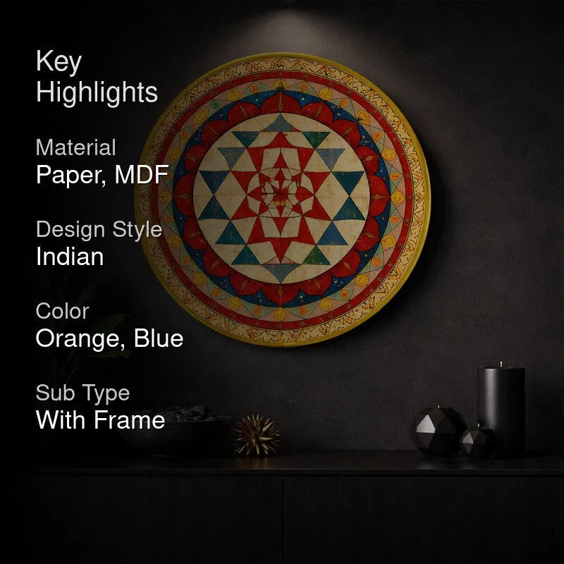 Geometric Mandala Paper Wall Art media 2