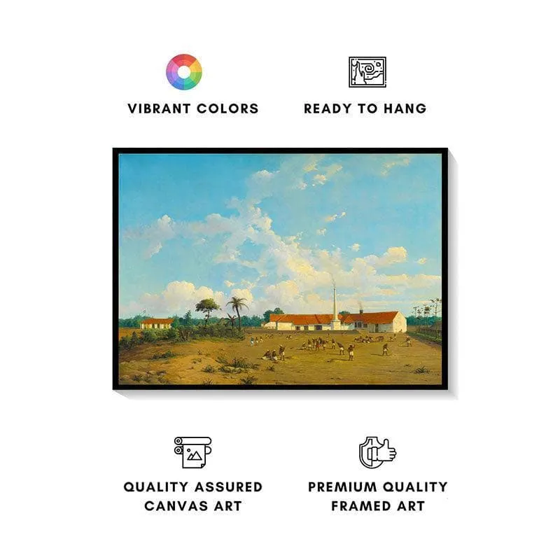 The Kemanglen Sugar Factory Canvas Wall Painting - Black Frame media 4