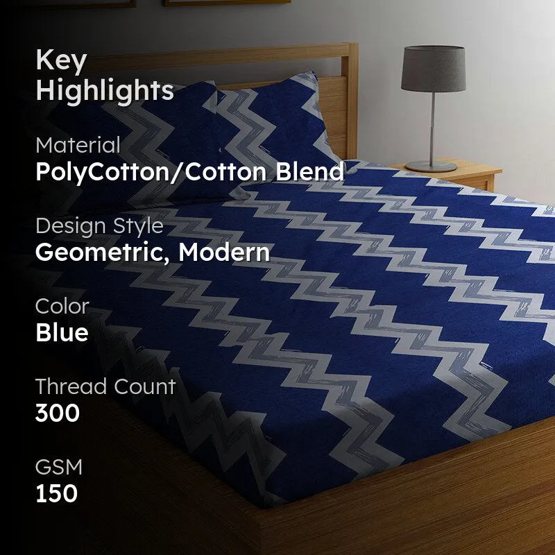Maverick Geometric Bedsheet - 150 GSM media 2