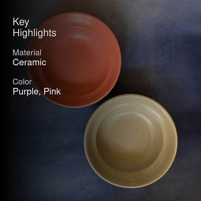 Kika Pasta Plate (Grey & Pink) - Set of Two media 2