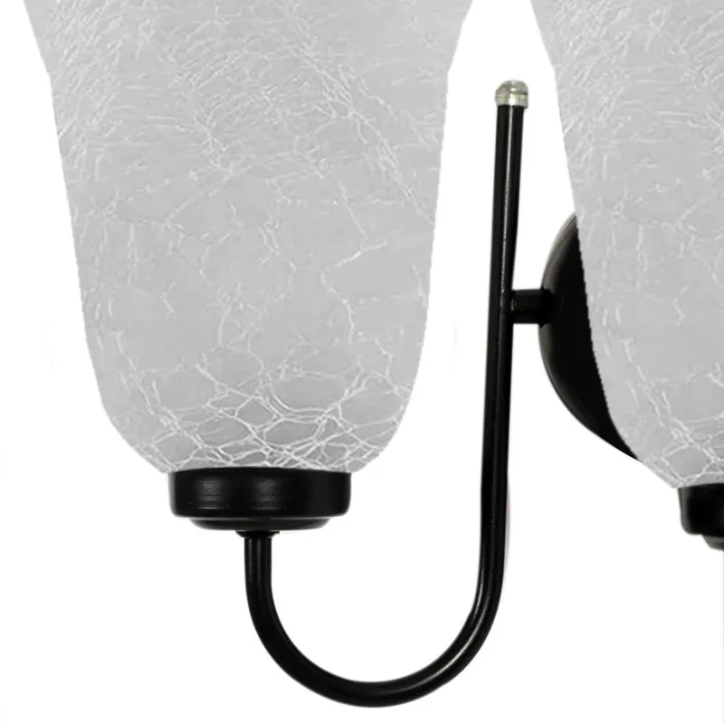 Crystal Bloom Twin Shade Glass Wall Lamp media 9