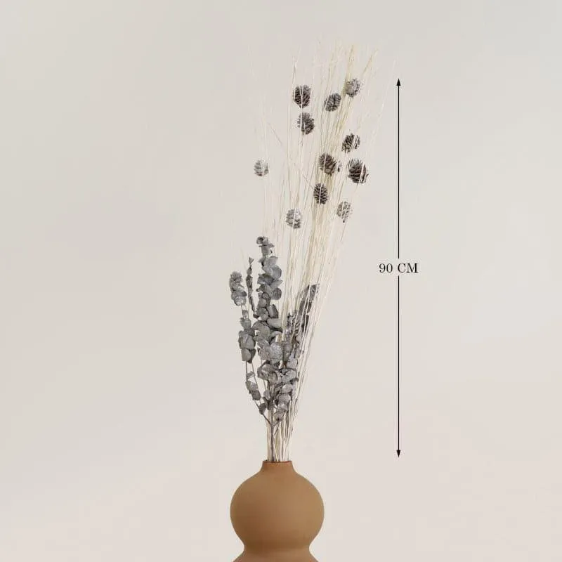 Pimo Pompom Dried Pinecone Bunch - Set Of Ten Pines media 4