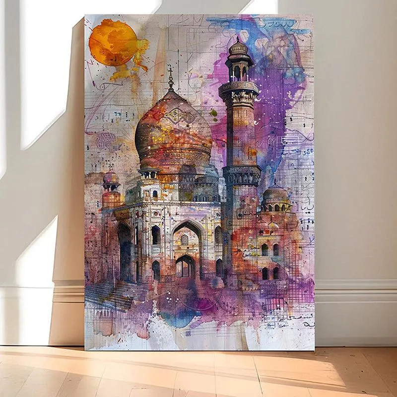 Rang-e-Taj Canvas Traditional Wall Art media 2