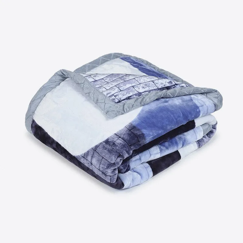 Monte Carlo Midnight Mirage Blanket (Blue) - 720 GSM media 5