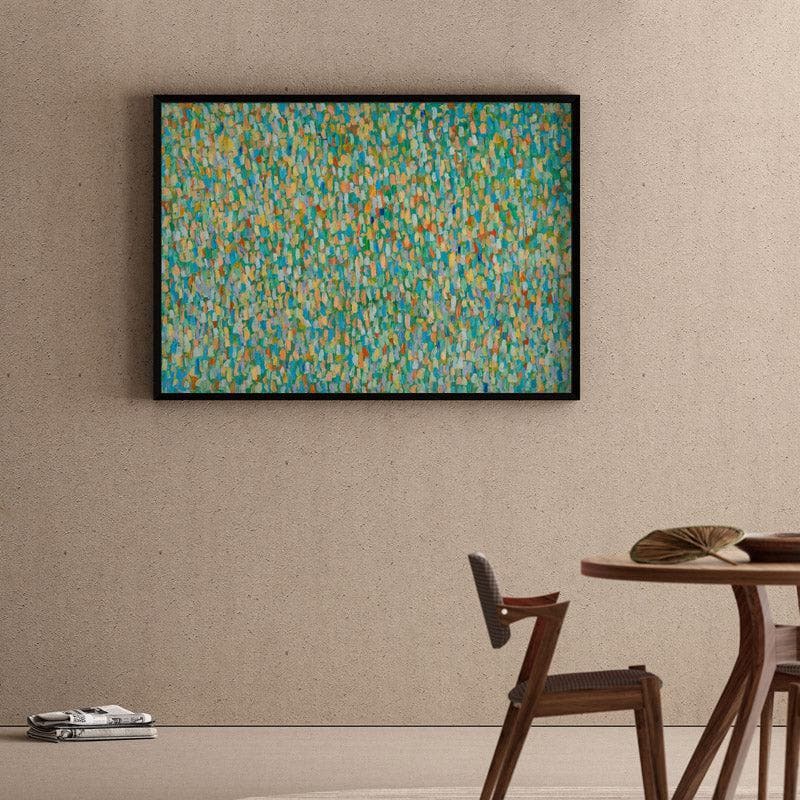 Colours Of A Song Canvas Wall Painting - Black Frame