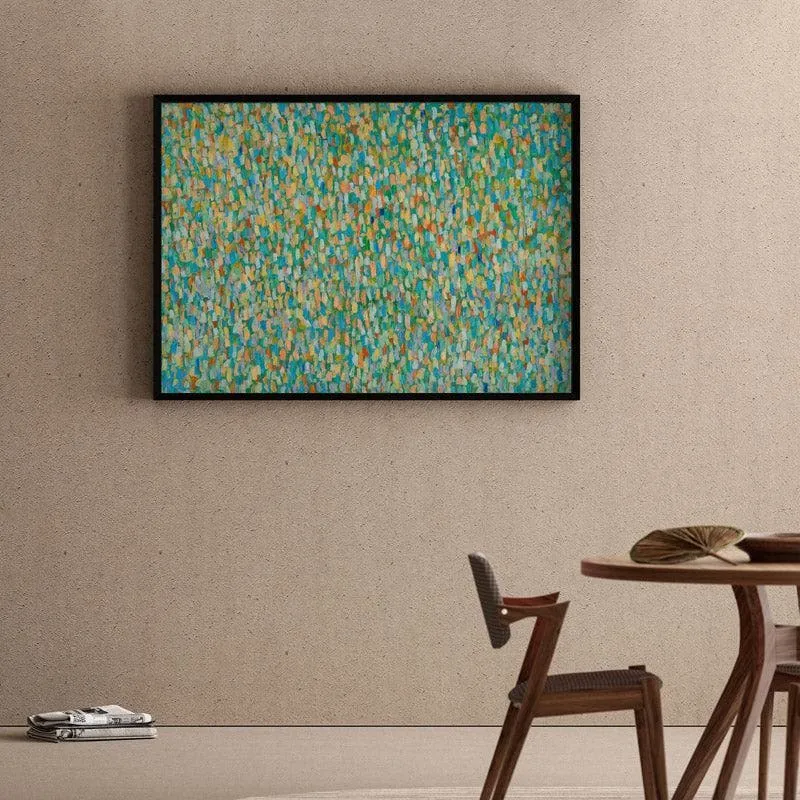 Colours Of A Song Canvas Wall Painting - Black Frame media 1