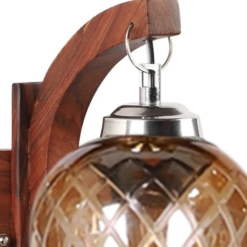 Honey Glow Glass Wall Lamp media 7