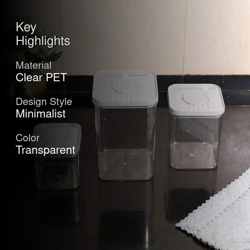 SealPro Transparent Clear PET Container (600 mL/1250 mL/2200 mL) - Set of Three media 2