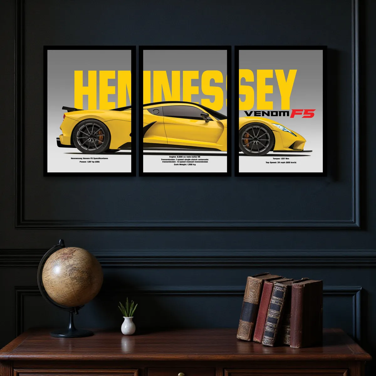 Hennessey Venom F5 Wall Art - Set Of Three media 6