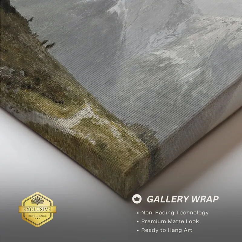 Close-up of the artwork corner showing surface texture and wrapped edge