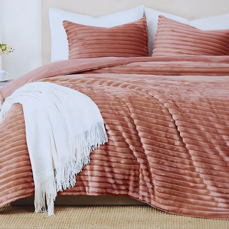 PureDrape Comfort (Pink) Bedding Set - Four Piece Set media 4