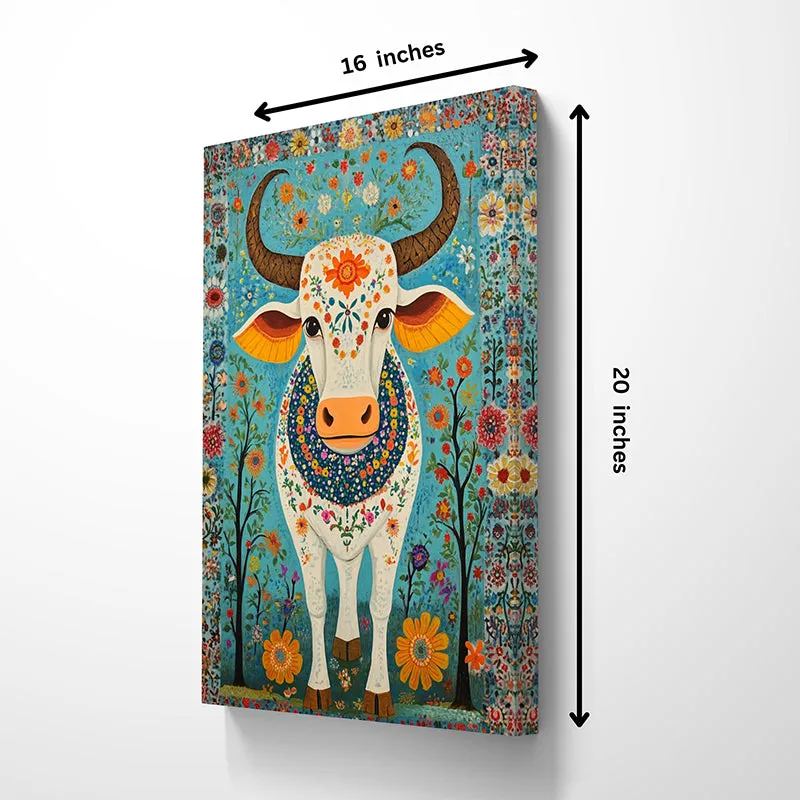 Vrishabha Trance Wall Painting media 5