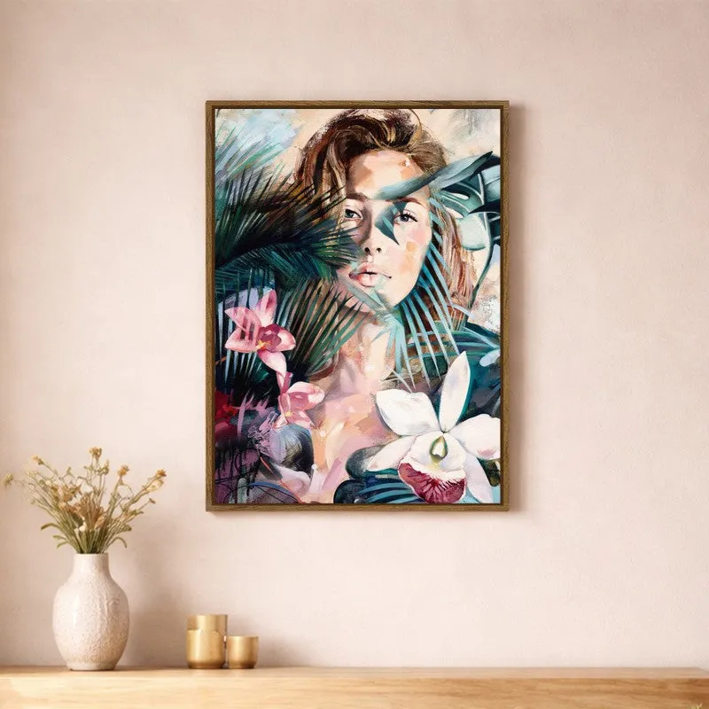 Shape of Her Canvas Wall Art With Frame media 1